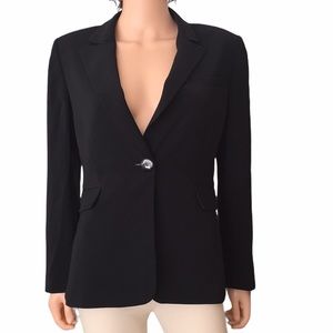 Tahari black classic blazer size 10P